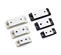 NJRPWAUNK Loquet de Verrouillage en Acier magnétique Fort Ultra Mince for Porte Armoire Placard Aimant Plus Proche armoires tiroir Maison Meubles Montage 1 pièces(64mm Black)