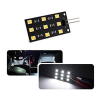 Njssjd 2 x Plaque de Circuit LED Blanche Module Courtoisie Sous Tableau de Bord Éclairage pour Audi A3 A4 Q5 Q7 V'W Arteon Skoda Kodiaq Seat Ibiza Lampe Intérieure pour Coffre, Boîte à Gants, Plancher