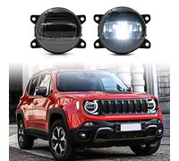 njssjd 3.5 pouces LED antibrouillard avant pour Jeep Renegade Cherokee KL Compass ronde 6000K blanc LED conduite antibrouillard lentille fumée 2 pièces