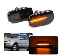 njssjd Clignotants dynamiques à LED pour T'oyota Prius RAV4 Corolla Verso Land Cruiser 120 200 Prado Lexus SC430 LS430 Feux de position latéraux séquentiels Clignotant