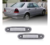 njssjd Éclairage de plaque d'immatriculation LED pour Benz W124 1984-1991, Benz W201 1992-1997, Benz W202 1993-1997 Lampes d'immatriculation blanches sans erreur Canbus