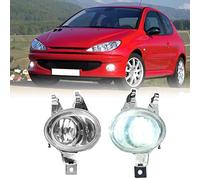 njssjd Ensembles de phares antibrouillard avec ampoules LED H1 Compatibles avec Peugeot 206 Berline 1998-2006, Peugeot 206 S16 GTI, 206 CC SW Lampe de conduite antibrouillard blanche brillante 6000K