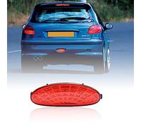 njssjd Feu antibrouillard arrière LED compatible avec Peugeot 206, 206 CC, 206 SW, 206 GTi Feu arrière rouge Assemblage de phare antibrouillard