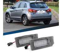 njssjd Feux de plaque d'immatriculation LED compatibles avec 2010-2021 Mitsubishi ASX Peugeot 4008 C-itroen C4 Aircross Xenon White Canbus Feux de plaque d'immatriculation sans erreur