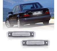 njssjd Feux de plaque d'immatriculation LED pour Benz Classe E W124 S124 1993-1996, 1993-2001 Benz Classe SL R129 Canbus Lampes d'immatriculation blanches sans erreur