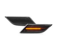 njssjd Feux de répétition de clignotant à clignotants ambre séquentiels à LED compatibles avec 2020-UP Volks-wagen Transporter T6.1 Facelift Euro Lens Fumé Fender Clignotant latéral dynamique (2pcs)