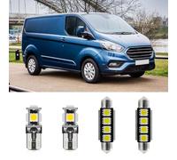 njssjd Kit d'éclairage intérieur à LED blanches 8 pièces pour fourgon à panneau personnalisé F.ord Transit 2012-2023plafonnier de carte lampes de zone de chargement arrière et outil d'installation