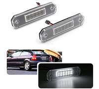 njssjd Lot de 2 feux de plaque d'immatriculation LED pour Hon/da MK6 VI Civic EJ EK EM Del Sol EH EG 18SMD 6000 K Xenon Blanc Feu arrière OEM 34100S04A01