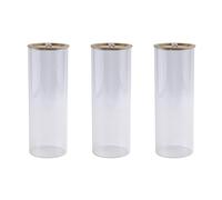 NJTHNTJR 3X Porte-Encens pour Bâtons [Anti-Cendres Volantes], Porte-BrûLeur D'Encens avec RéCupéRateur de Cendres en Verre Amovible, pour