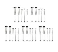 NJTHNTJR Lot de 25 pinceaux de maquillage perlés en perles de silicone