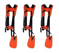 NJTHNTJR Lot de 3 sangles d'épaule doubles pour débroussailleuse, débroussailleuse, harnais et sécateur Jaune