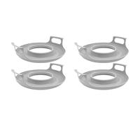 NJTHNTJR Lot de 4 supports de bol pour micro-ondes avec poignées - Plateau de refroidissement pour micro-ondes