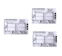 NJTHNTJR Règle ECG 7 étapes, règle ECG en plastique, règle ECG 7 étapes pour interprétation ECG/ECG