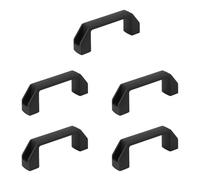 NJTHNTJR Sourcingmap Lot de 5 poignées de tiroir en plastique Noir 90 mm Espacement des trous 8,9 cm