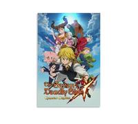 NJTIHG Poster The Seven Deadly Sins décore des pièces d'anime, peinture à l'huile rétro art peinture à l'huile 50 x 75 cm, style 11 sans cadre