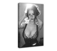 NJTYDG Poster sur toile de la belle actrice Catherine Zeta-jones - Décoration pour chambre à coucher, bureau, chambre - Cadeau - 50 x 75 cm