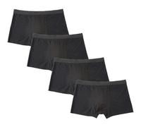 NJUDE Lot de 4 caleçons en bambou pour homme - Maille respirante - L-5XL - Sous-vêtements pour homme sexy et solide