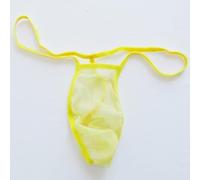 NJUDE String transparent pour homme Micro String stretch sexy Sous-vêtements transparents en maille filet