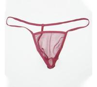 NJUDE String transparent pour homme Micro String stretch sexy Sous-vêtements transparents en maille filet
