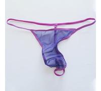 NJUDE String transparent pour homme Micro String stretch sexy Sous-vêtements transparents en maille filet