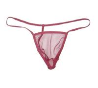 NJUDE String transparent pour homme Micro String stretch sexy Sous-vêtements transparents en maille filet