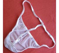 NJUDE String transparent pour homme Micro String stretch sexy Sous-vêtements transparents en maille filet