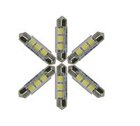 Njytouch 6 x 38 mm 3smd 5050 211 Bleu Festoon Dome carte intérieur ampoules LED DC 12 V