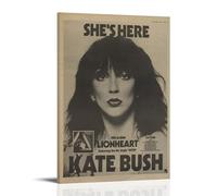 NJZUSA Kate Bush- Impression sur toile pour décoration murale de bureau, maison, salon, chambre à coucher, cadre 50 x 75 cm