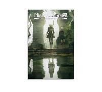 NJZUSA Nier Automata Impression sur toile pour décoration murale de bureau, maison, salon, chambre à coucher, sans cadre, 20 x 30 cm