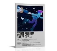 NJZUSA Scott Pilgrim Takes Off Impression sur toile pour décoration murale d'intérieur, salon, chambre à coucher, style cadre, 50 x 75 cm