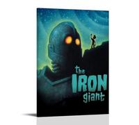 NJZUSA The Iron Giant Impression sur toile pour décoration murale d'intérieur salon chambre avec cadre 30 x 45 cm