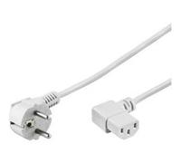 Goobay - Câble de raccordement pour appareils froids 95430 - CEE 7/7 (type F) prise C13, 3 m, Blanc