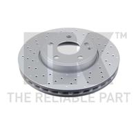 NK 2X Disque De Frein Ø295 Mm Ventilé Revêtu Pour Mercedes-Benz B-Class W246