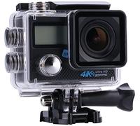 NK Caméra Sportive 4K - Caméra d'action sous-Marine Ultra HD, 16 MP, Double écran, Batterie 900 mAh, boîtier étanche 30 m, 30 fps, Grand Angle 170°, WiFi (avec télécommande)