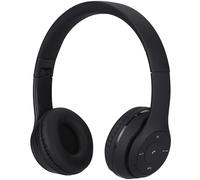NK Casque sans Fil Bluetooth Headband - Léger et Confortable, FM/TF, 4 h d'autonomie, Charge 2 h, Couleur Noire