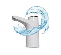 NK Distributeur d'eau en Bouteille Automatique - Chargeur USB, Sans BPA, Eau Froide, 1500mAh, Matériau Silicone, Carafes-Bouteilles 4,5L 5L 7,5L 10L 11,3L 15L 18,9L Blanche (2 Adaptateurs 3.8 & 4.8cm)