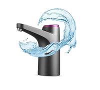 NK Distributeur d'eau en Bouteille Automatique - Chargeur USB, sans BPA, Eau Froide, 1500mAh, Matériau Silicone, Carafes-Bouteilles 4,5L 5L 7,5L 10L 11,3L 15L 18,9L Noire (2 Adaptateurs 3.8 & 4.8cm)