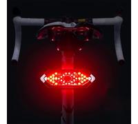 NK Feu Arrière LED Vélo avec Clignotants et Télécommande - 5 Modes, 750mAh Rechargeable, Rouge et Jaune, Sangle Incluse, Angle Réglable