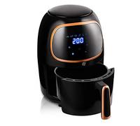 NK Friteuse Digital sans huile 2L - Friteuse à air chaud, Facile à utiliser, 6 Programmes, Revêtement antiadhésif, 1000W, Température Réglable jusqu'à 200ºC (Livre de Recettes Numérique)