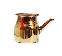 NK GLOBAL Pichet en cuivre indien Neti Lota Pooja Samagri Kalash Jala Neti pour décoration de temple