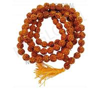 NK GLOBAL Rudraksha Mala 108 perles Japa Mala tibétain, bouddhiste, hindou prière chapelet sainte chaîne, collier de prière