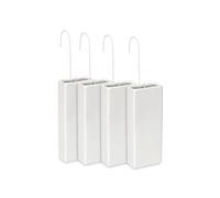 NK Humidificateur Radiateur Ceramique Blanc - Lot 4 Dolomite Crochet | Evaporation naturelle sans electricite ni bruit. Humidite pour chambre, salon ou bureau. Facile a remplir et nettoyer.