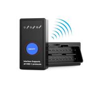 NK Lecteur de Code OBD II Universel - Appareil de Diagnostic Automobile, avec Interrupteur Marche/arrêt, Facile à Installer et à Utiliser, Bluetooth 4.0 (Compatible Android et iOS)