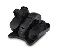 NK Mini elliptique électrique avec télécommande - Pédalier Silencieux pour Maison ou Bureau, 12 Niveaux, écran LCD, entraînement Passif, Compact, Couleur Noire