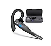 NK Oreillette Bluetooth sans Fil 5.0 + boîtier de Chargement 450 mAh - Oreillette Mains Libres, Microphone, Technologie de Prise de Voix Claire, Batterie 100 mAh ; très légère - Iphone et Android