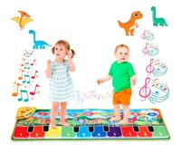 NK- Piano Tapis Musical Bébé avec 8 Sons de Dysnosaures LED, NK-DO33005