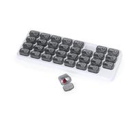 NK Pilulier mensuel 31 jours - 31 compartiments individuels, boîte de pilules avec motif numéroté amovible, polypropylène hygiénique, organisation par jour, sac de transport inclus