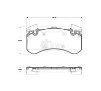 NK Plaquette de Freins Bremsbelegsatz Avant Convient pour Audi A7 Sportback A8