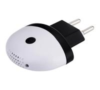NK Répulsif à ultrasons anti-moustiques électronique - Contrôle par bouton, couverture 150 m², usage intérieur, blanc et noir