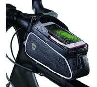 NK Sac de vélo Guidon de Rangement pour vélo avec Support pour téléphone Portable, étanche, fenêtre Tactile écran jusqu'à 7", Poche de Rangement, résistant au Soleil, Fente pour Casque